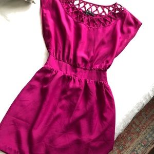 Stunning Cinched Fuscia Dress